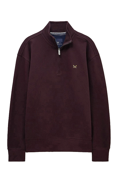 Men's Crew Clothing Pique Half Zip Sweatshirt