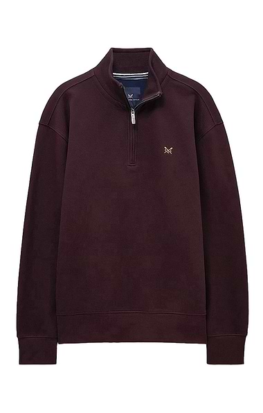 Men's Crew Clothing Pique Half Zip Sweatshirt