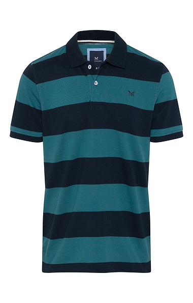 Men's Crew Clothing Rugby Striped Polo Shirt