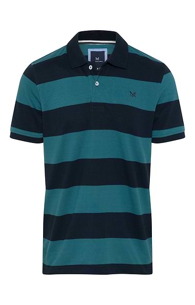 Men's Crew Clothing Rugby Striped Polo Shirt