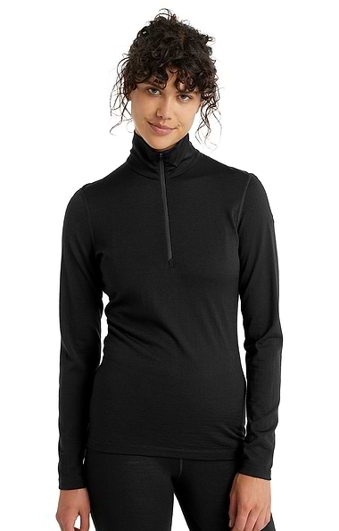 Ladies Oasis Long Sleeved Half Zip Top