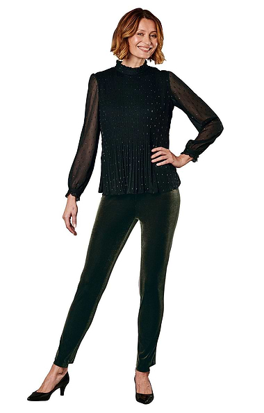 Ladies Velvet Pull-On Trousers