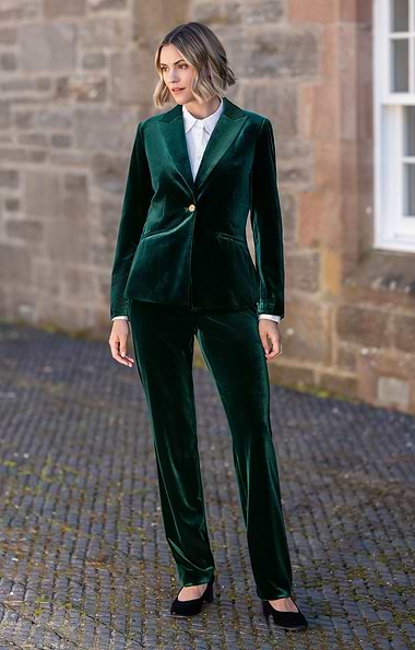 Ladies Velvet Trousers