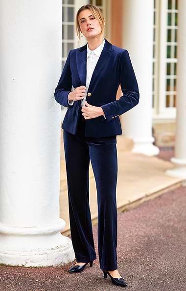 Ladies Velvet Trousers