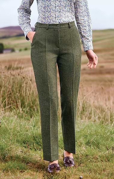 Classic Chic Tweed Trousers main image 1