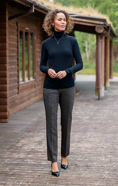 Ladies Classic Flannel Trousers