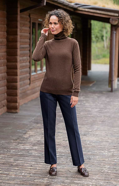 Ladies Classic Flannel Trousers