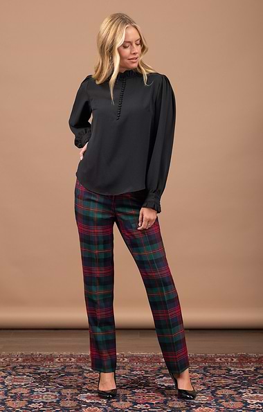 Ladies Classic Plaid Trousers