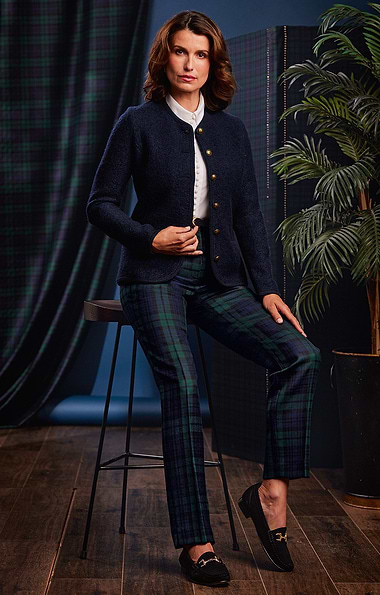 Ladies Classic Plaid Trousers