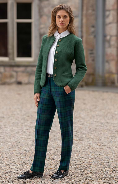 Ladies Classic Plaid Trousers