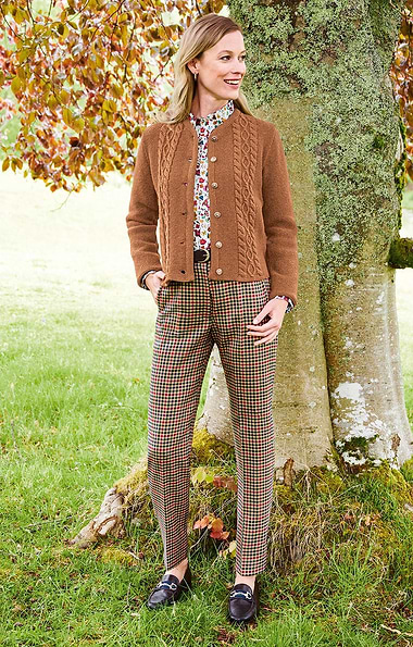 Ladies Classic Plaid Trousers