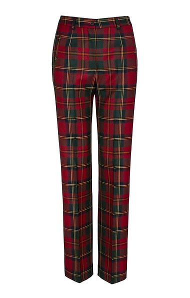 Ladies Classic Plaid Trousers