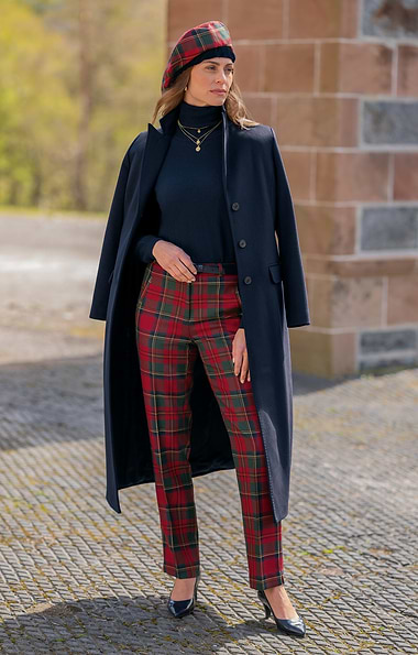 Ladies Classic Plaid Trousers