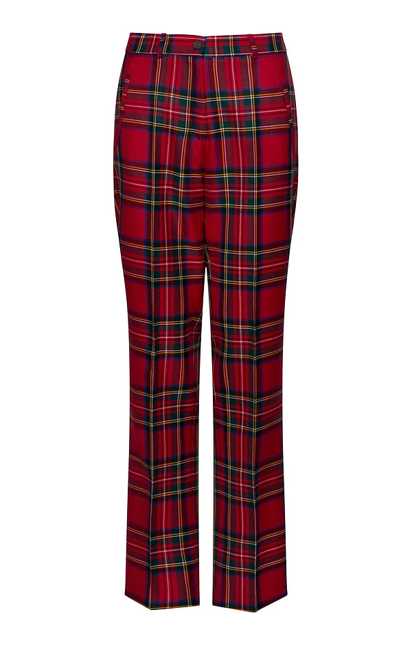 Ladies Classic Plaid Trousers