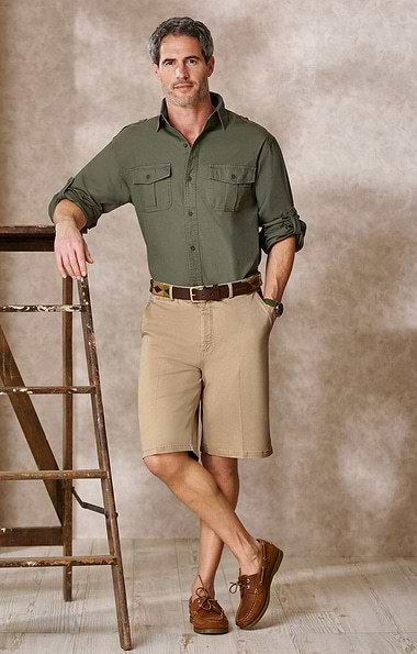 Men's Stretch Cotton Chino Shorts