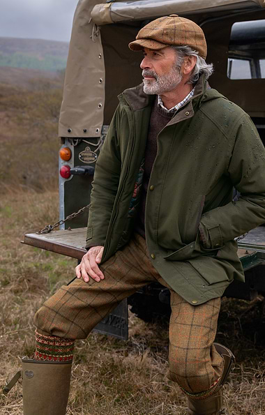 Men's Saxony Tweed Waterproof Plus Fours