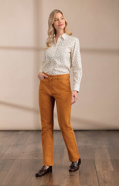 Ladies Stretch Moleskin Jeans