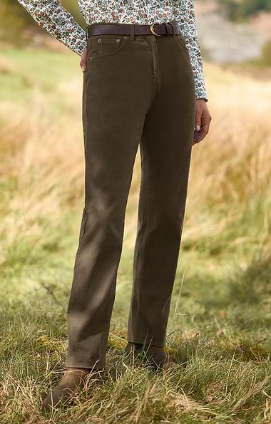 Ladies Stretch Moleskin Jeans