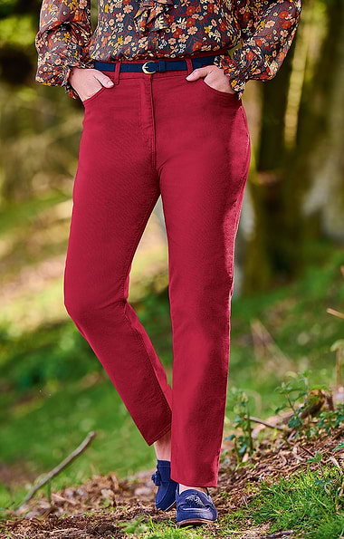 Ladies Stretch Moleskin Jeans