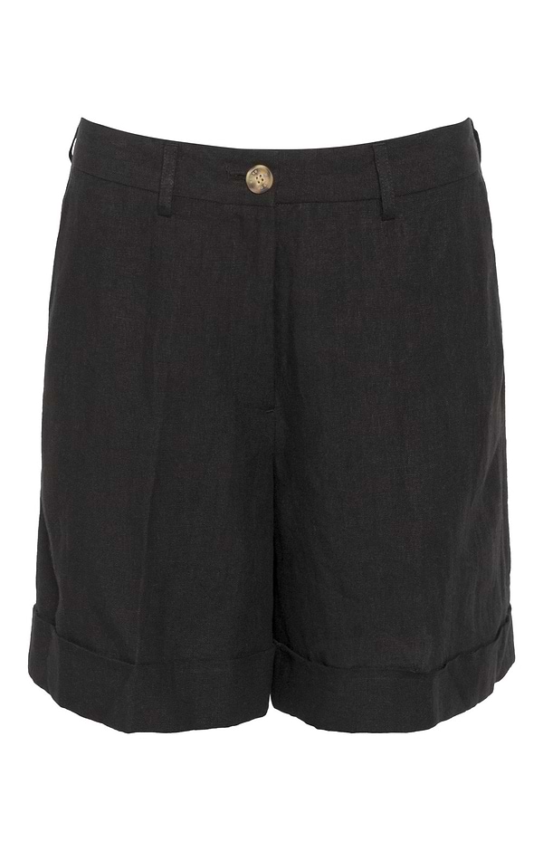 Ladies Linen Turn Up Shorts