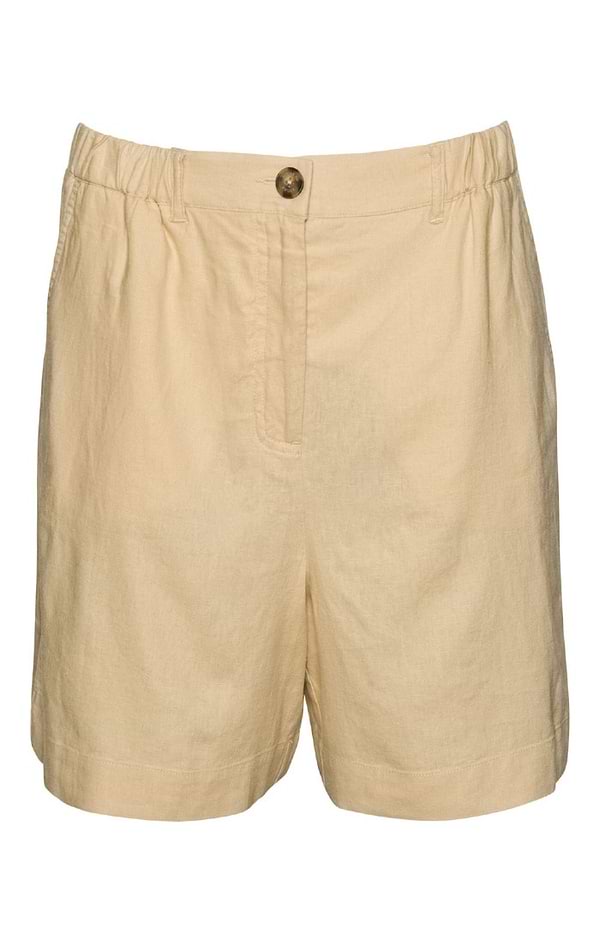 Ladies Linen Turn Up Shorts