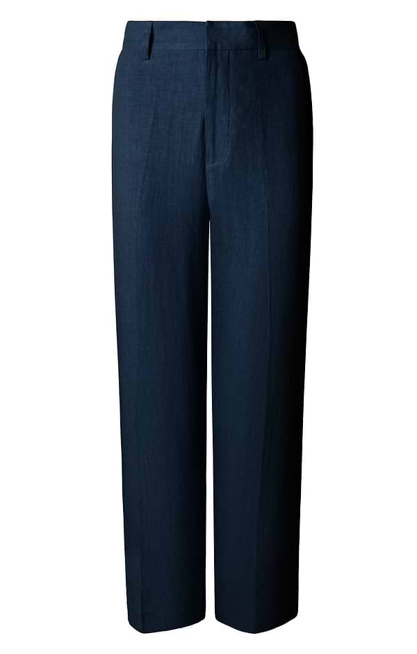 knee length dresses for ladies Wonder Woman | Navy High Waist Tailored Trousers with Hem Split