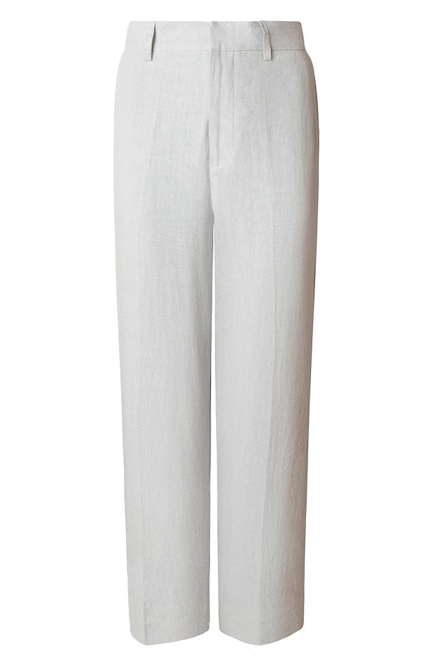 Ladies Linen Cropped Trousers