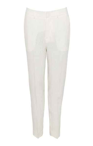 Ladies Linen Cropped Trousers