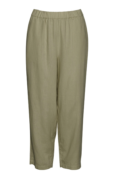 Ladies Linen Blend Crop Trousers