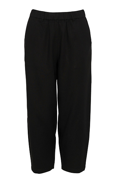 Ladies Linen Blend Crop Trousers