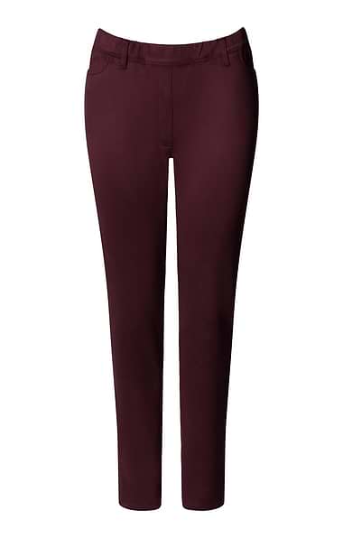 Ladies Faux Suede Pull-on Trousers