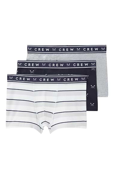 Men's Crew Clothing Three Pack Jersey Boxers