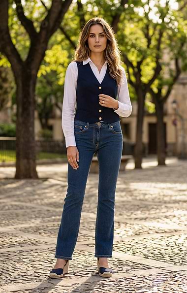 Ladies Classic Stretch Denim Jeans