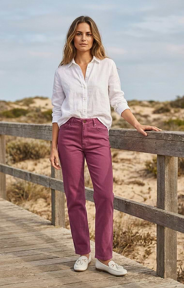 Ladies Peg Top Denim Jeans