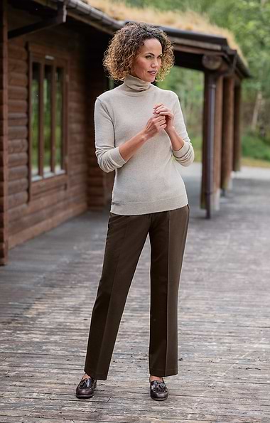 Ladies Classic Wool Blend Trousers