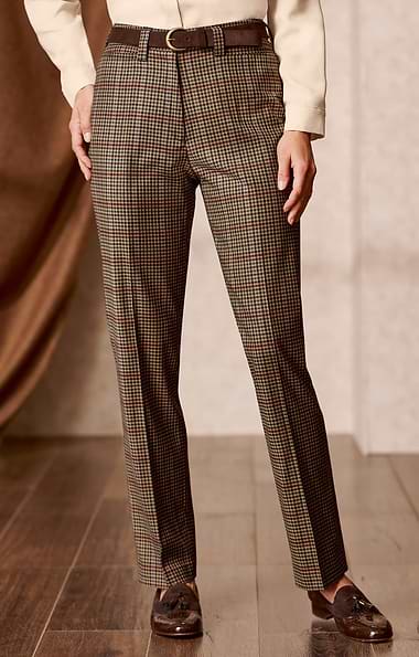 Ladies Classic Wool Blend Trousers