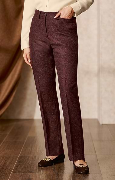 Ladies Classic Wool Blend Trousers