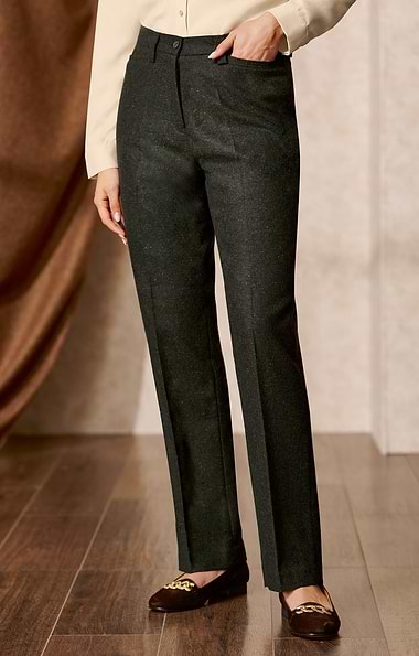 Ladies Classic Wool Blend Trousers