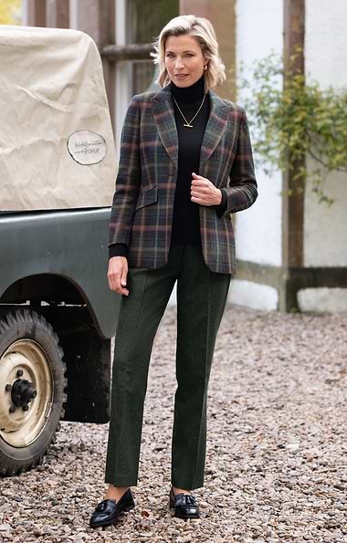 Ladies Classic Wool Blend Trousers