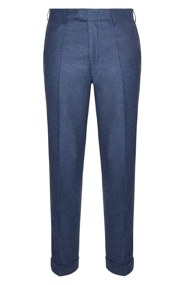 Men's Merino Wool Flannel Trousers