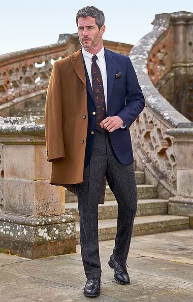 Men's Merino Wool Flannel Trousers