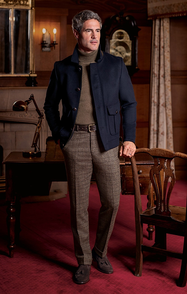 Men's Merino Wool Flannel Trousers