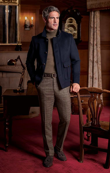 Men's Merino Wool Flannel Trousers