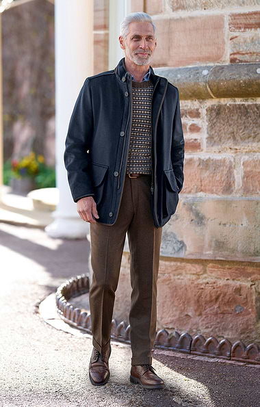 Men's Merino Wool Flannel Trousers
