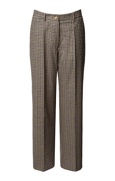 Ladies Wide Leg Wool Blend Trousers