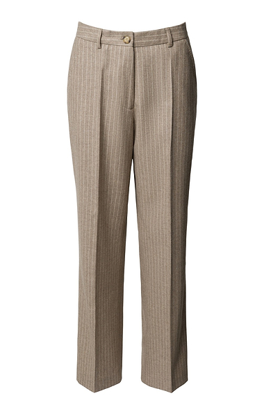 Ladies Wide Leg Wool Blend Trousers