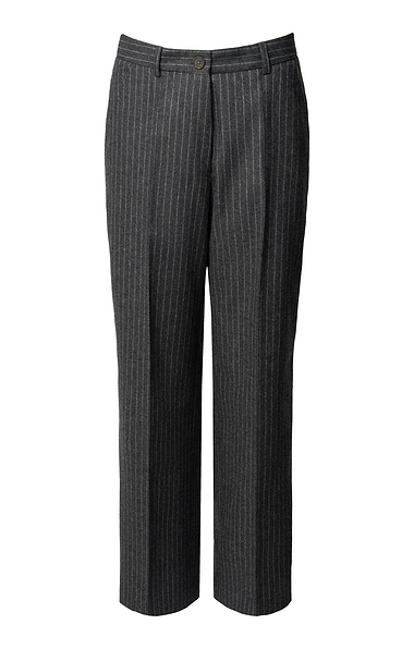 Ladies Wide Leg Wool Blend Trousers