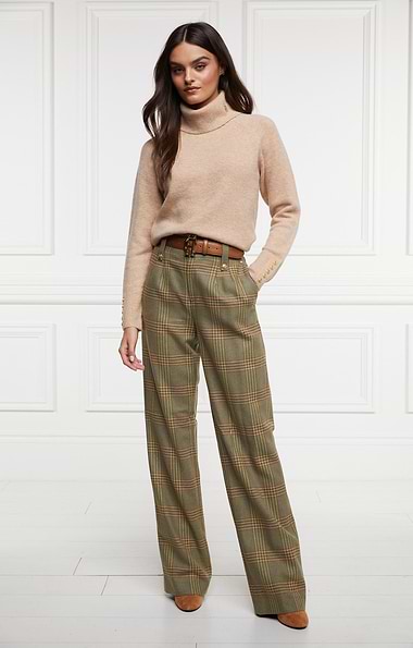 Ladies Holland Cooper High Waisted Straight Trousers