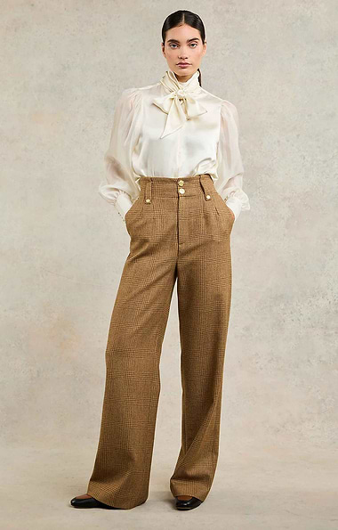 Ladies Holland Cooper High Waisted Straight Trousers