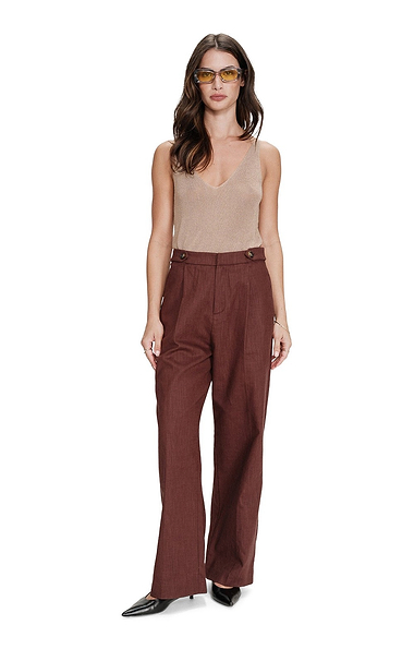 Ladies Grace & Mila Vanelis Linen Cotton Trousers